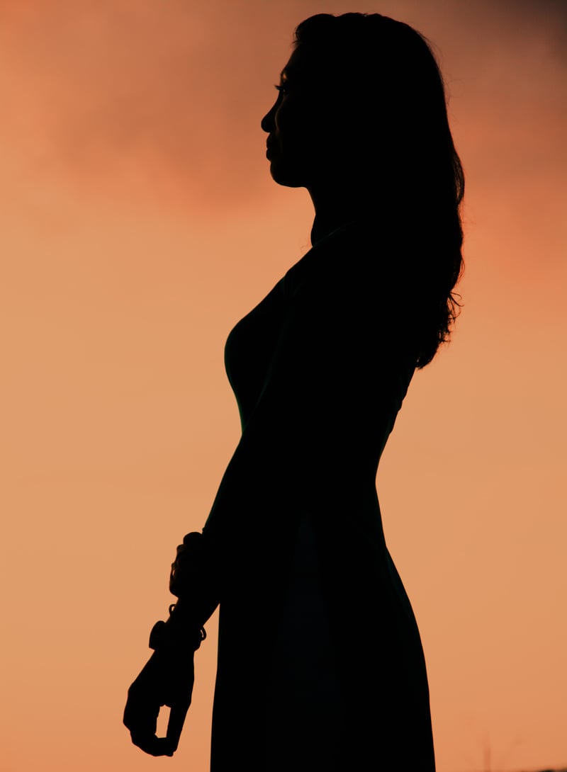 Silhouette Of Woman